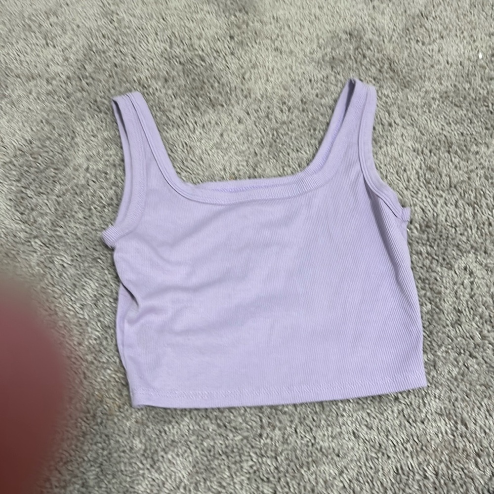 Purple crop top